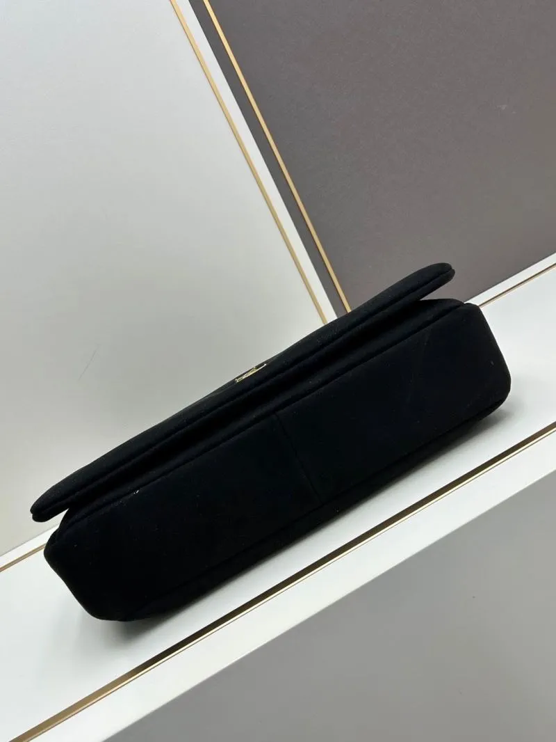 YSL Black Suede Chain Shoulder Bag 233 - Image 5