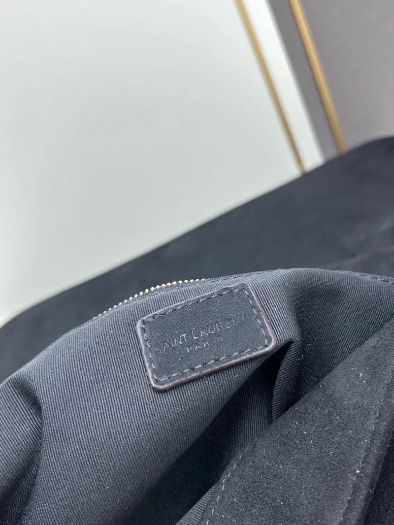 YSL Black Suede Chain Shoulder Bag 233 - Image 8