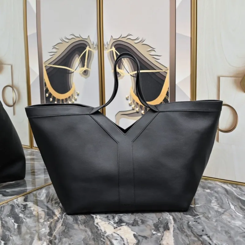 YSL Black Leather Tote Bag 238