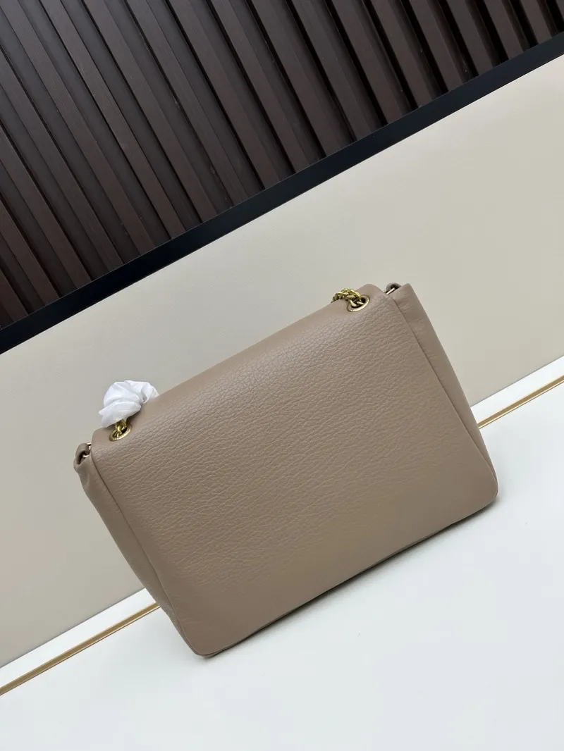 YSL Beige Leather Chain Shoulder Bag 6113 - Image 3