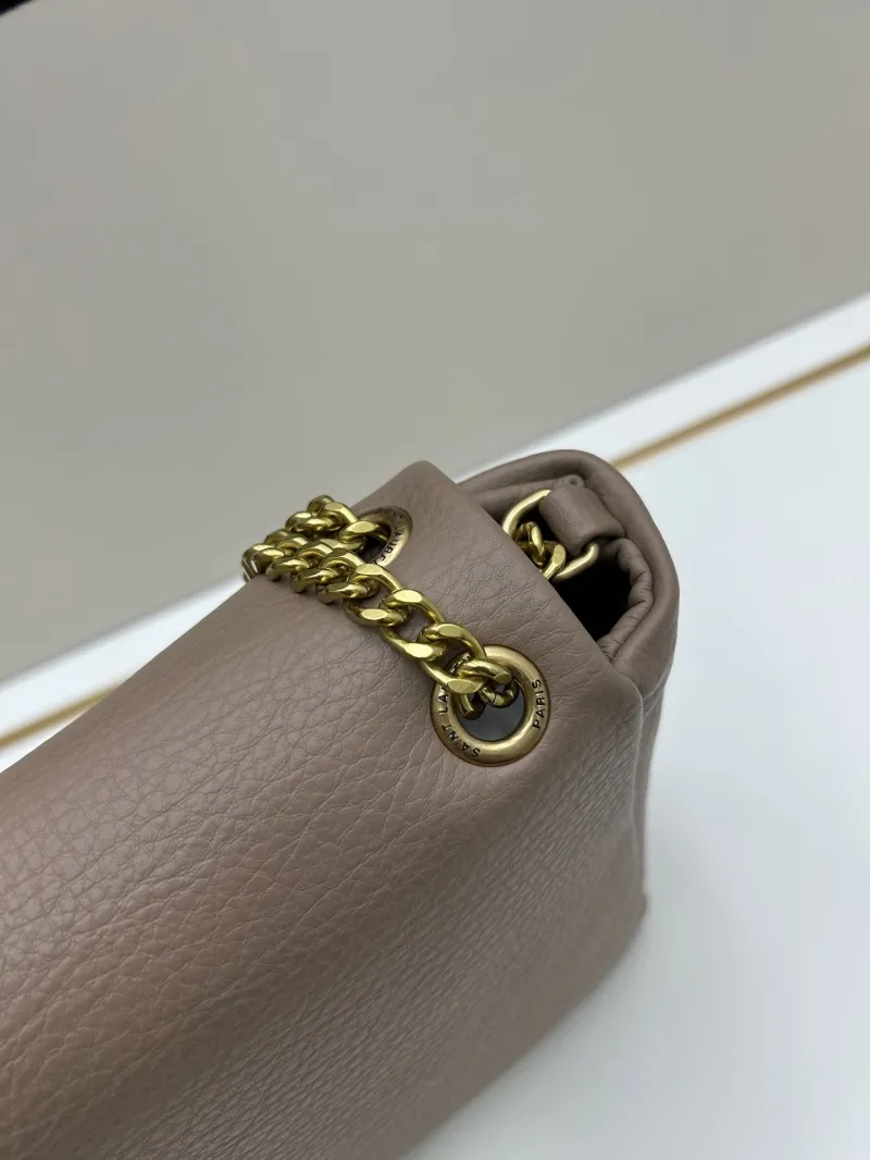 YSL Beige Leather Chain Shoulder Bag 6113 - Image 4