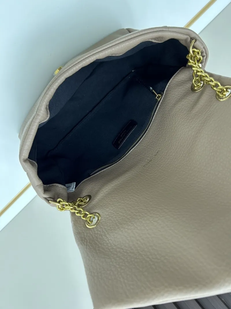 YSL Beige Leather Chain Shoulder Bag 6113 - Image 7
