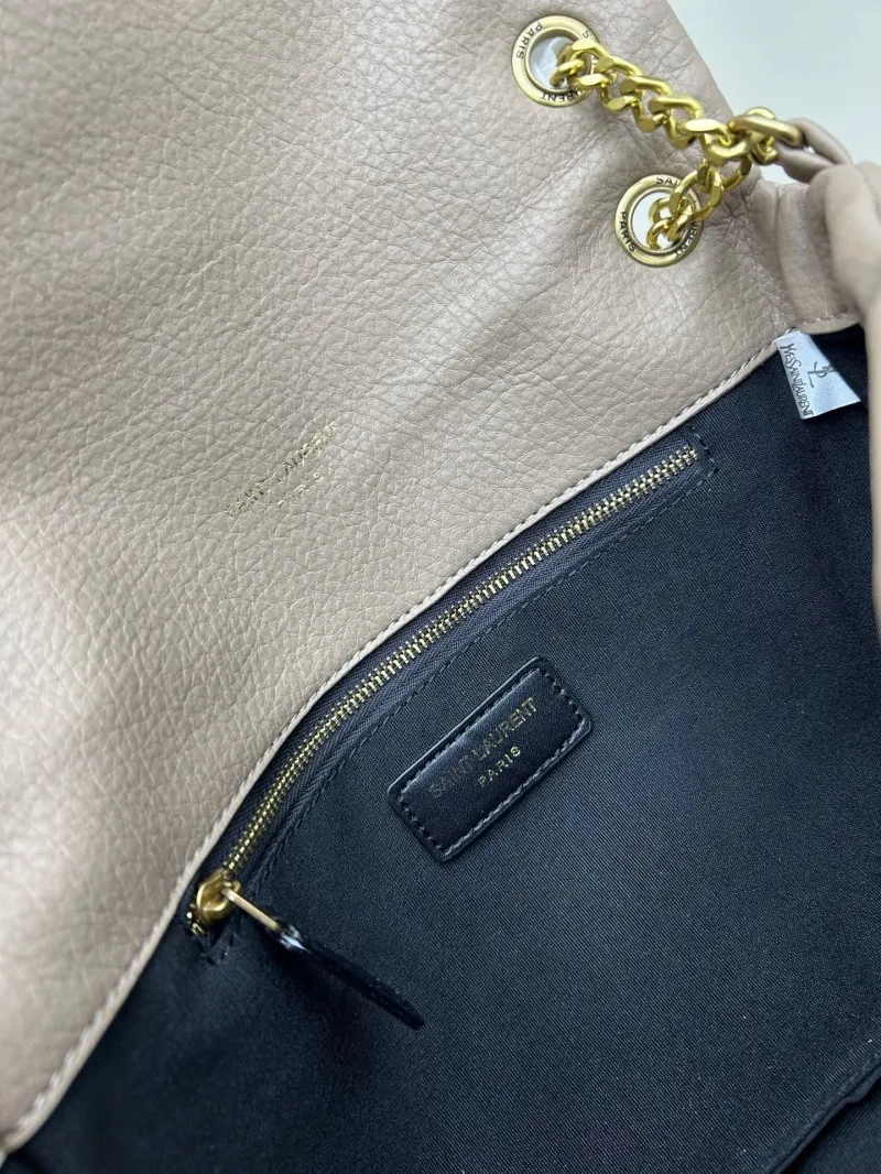 YSL Beige Leather Chain Shoulder Bag 6113 - Image 8