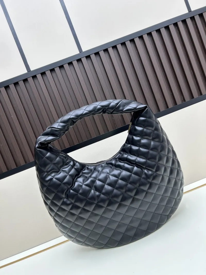 Alternative view of YSL Black Quilted Hobo Bag