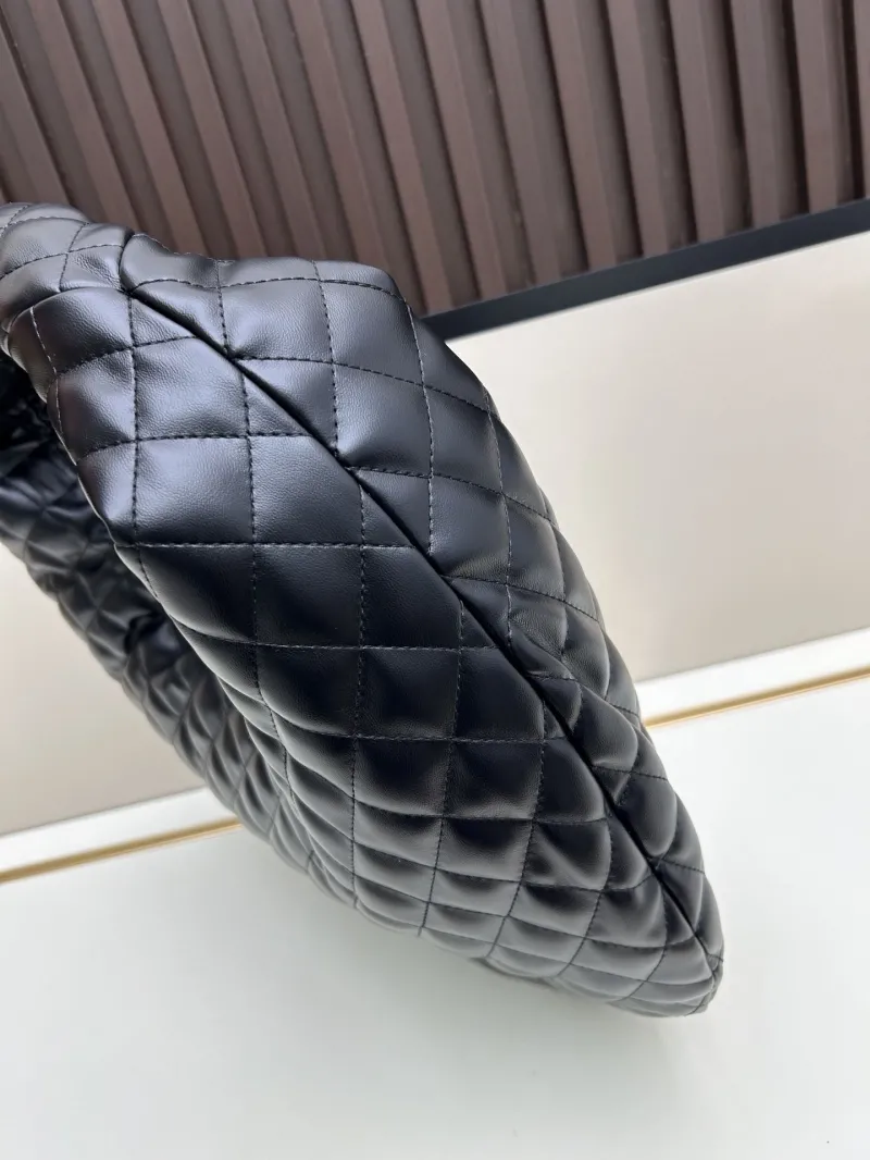 YSL Black Quilted Hobo Bag - Image 3