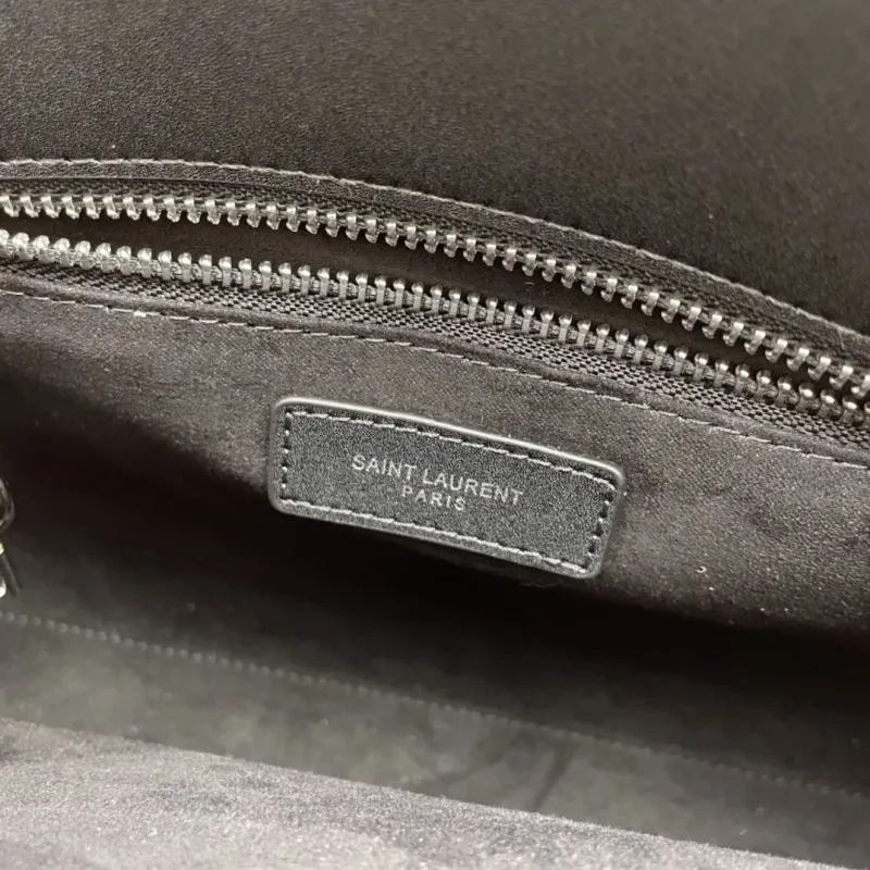 Saint Laurent Black Leather Top Handle Crossbody Bag S06011 - Image 7