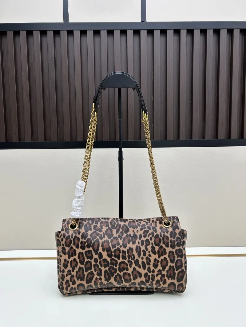 Alternative view of YSL Leopard Print Top Handle Shoulder Bag 74