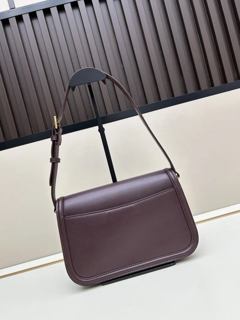 Alternative view of YSL Dark Brown Top Handle Shoulder Bag 77