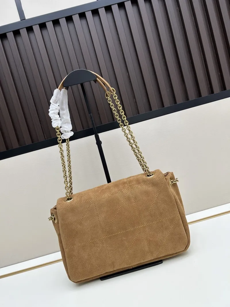 Alternative view of YSL Brown Suede Chain Top Handle Bag
