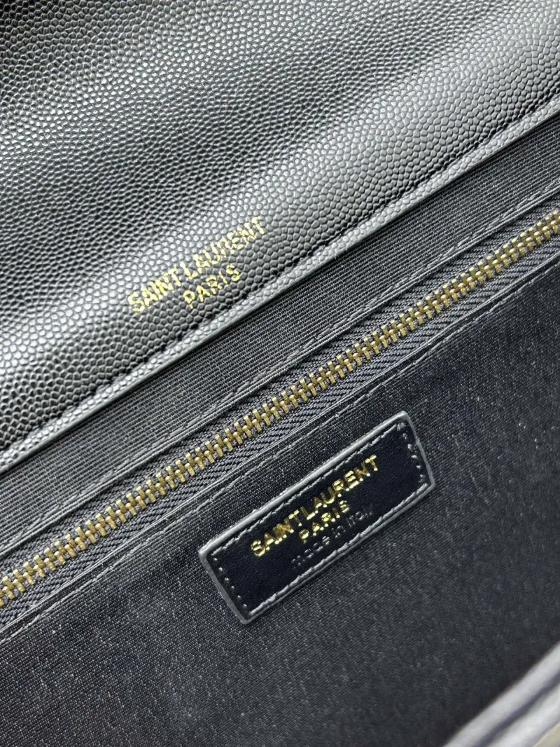 YSL Black Quilted Chain Top Handle Bag 98 - Image 8