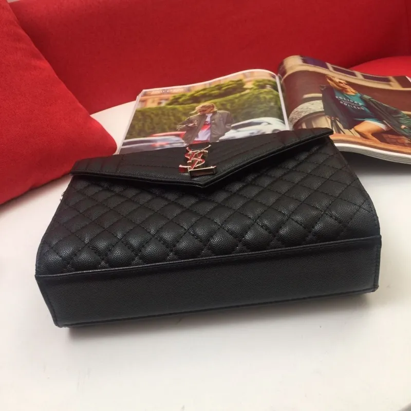YSL Black Quilted Top Handle Crossbody Bag 116 - Image 6