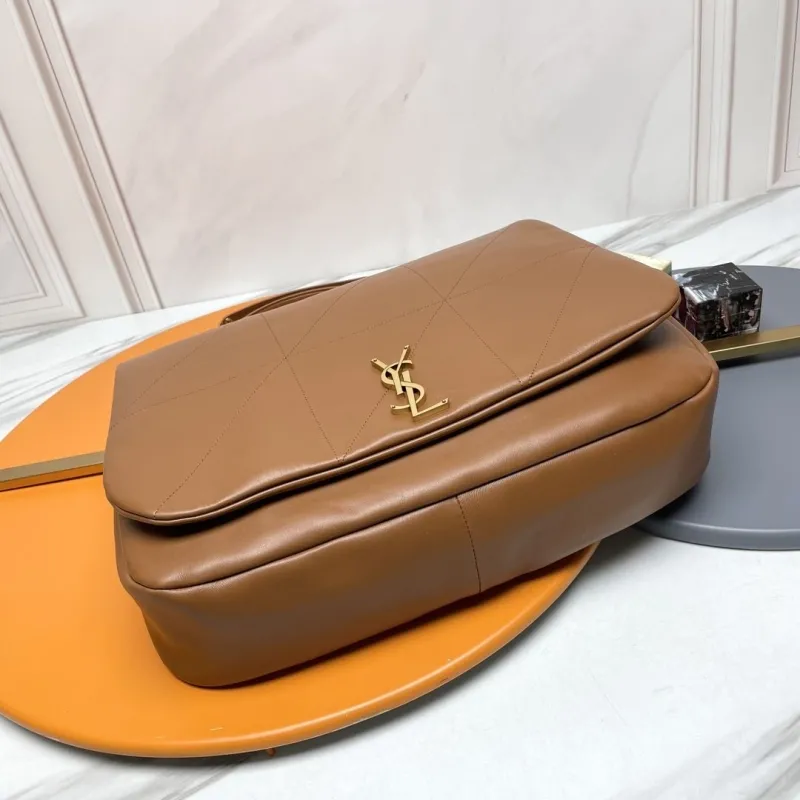 Alternative view of YSL Brown Leather Shoulder Bag 125