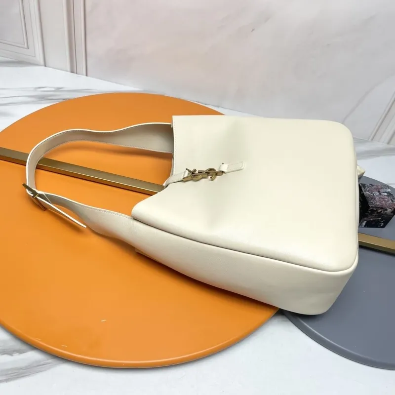 YSL Cream Leather Hobo Bag 137 - Image 3