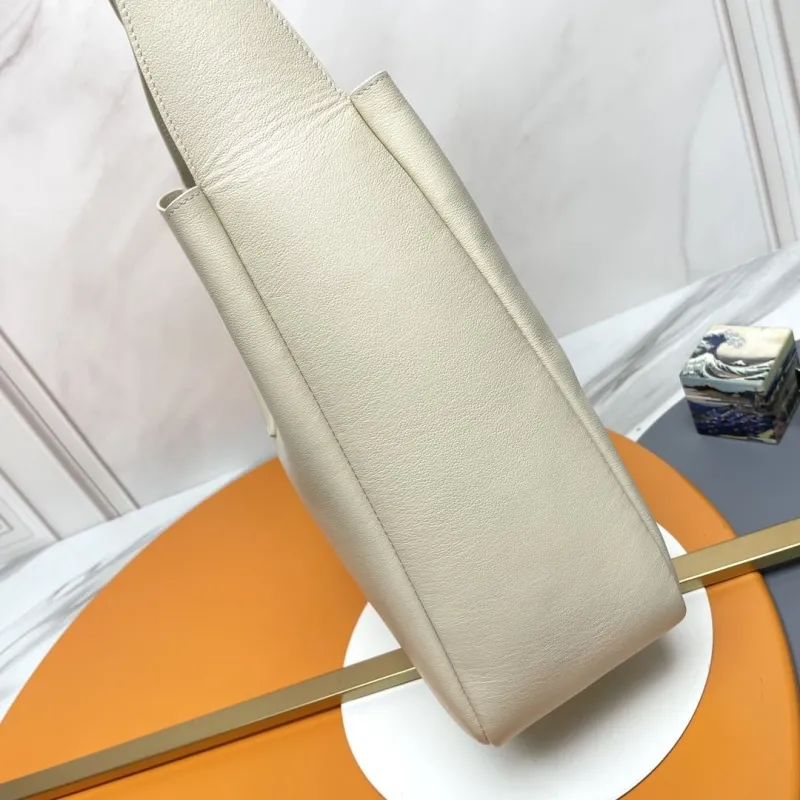 YSL Cream Leather Hobo Bag 137 - Image 6