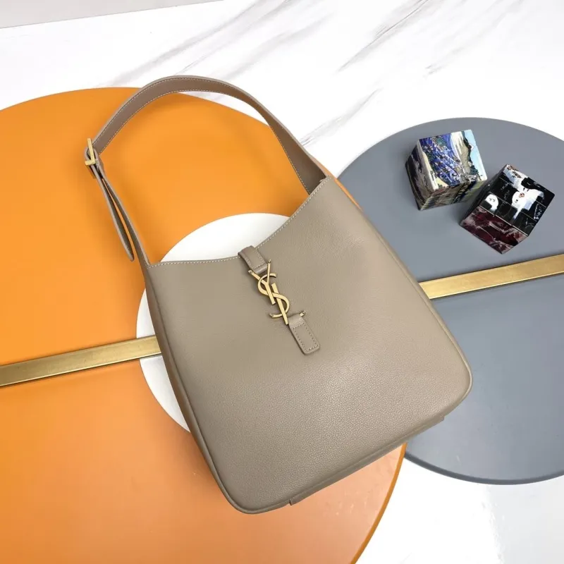 YSL Beige Leather Hobo Bag 142