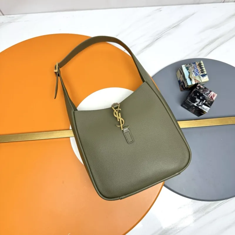 YSL Olive Green Hobo Bag 145