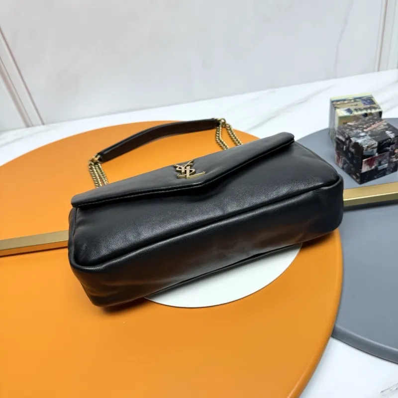 Alternative view of YSL Black Leather Chain Shoulder Bag 148
