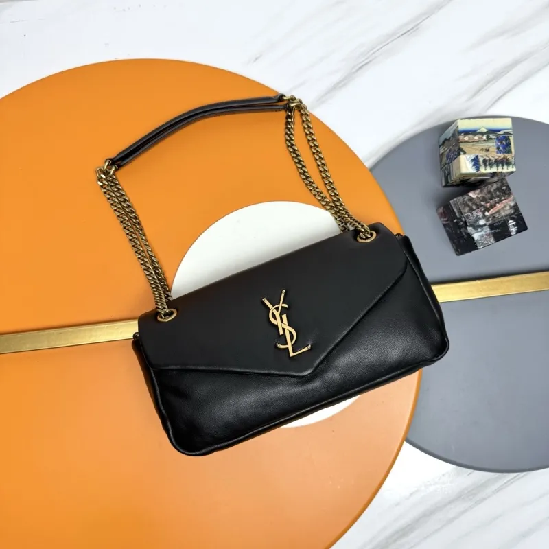 Alternative view of YSL Black Leather Chain Shoulder Bag 151
