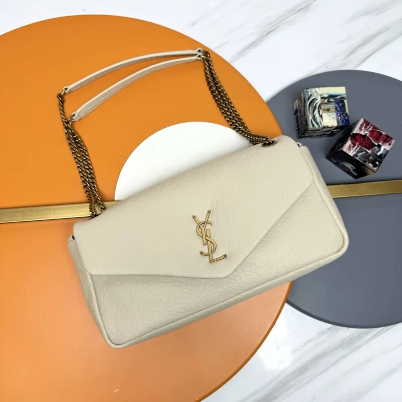 YSL Cream Top Handle Shoulder Bag 152