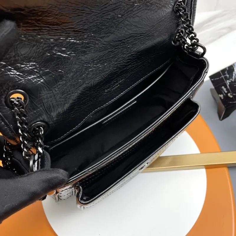 YSL Black Chain Shoulder Bag 160 - Image 9