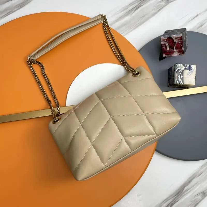 YSL Beige Quilted Chain Shoulder Bag 181 - Image 4