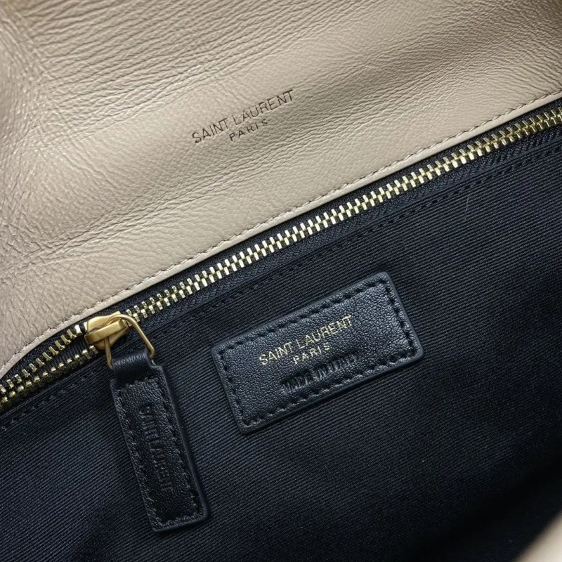 YSL Beige Quilted Chain Shoulder Bag 181 - Image 8