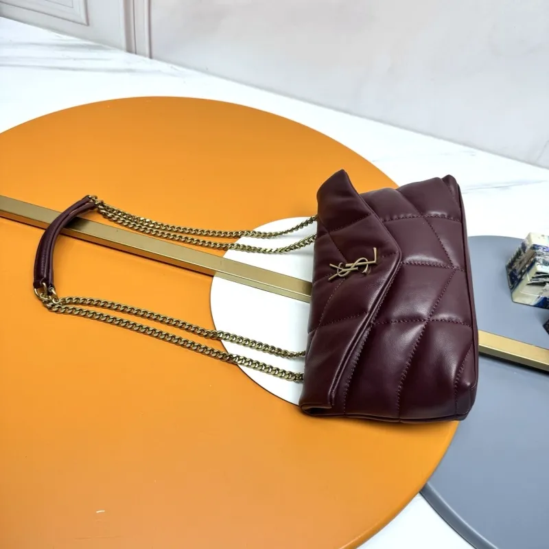 YSL Burgundy Top Handle Bag 190 - Image 4