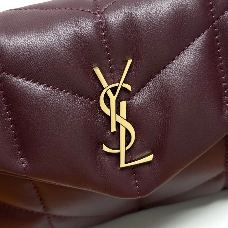 YSL Burgundy Top Handle Bag 190 - Image 7