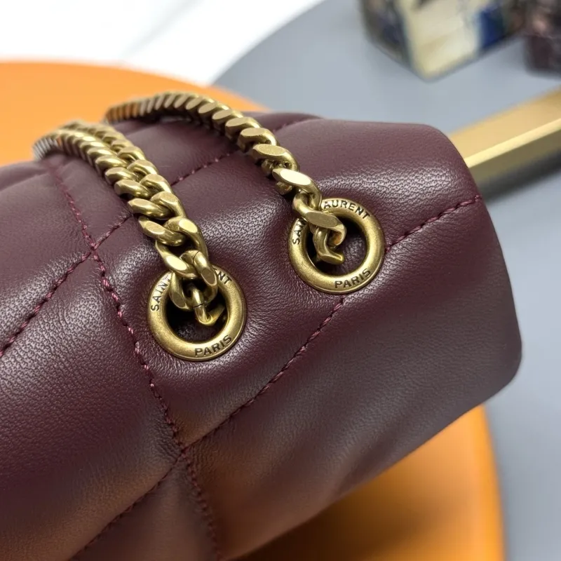 YSL Burgundy Top Handle Bag 190 - Image 8