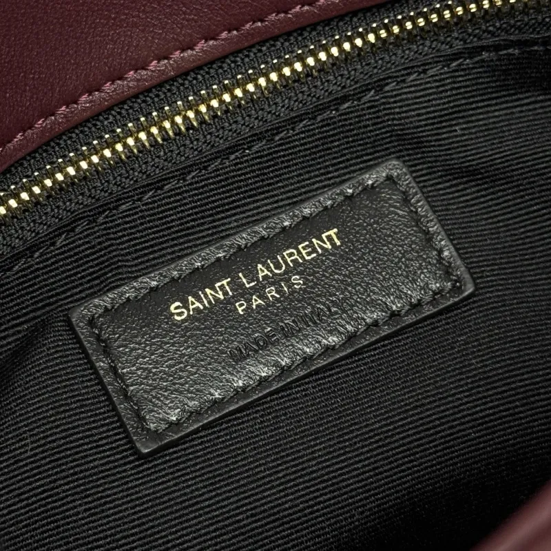 YSL Burgundy Top Handle Bag 190 - Image 9