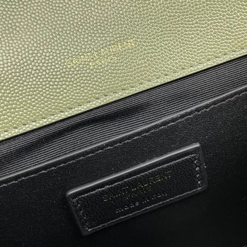 YSL Olive Green Top Handle Bag 204 - Image 8