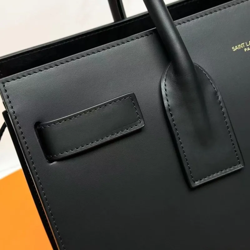 YSL Black Top Handle Bag 230 - Image 6