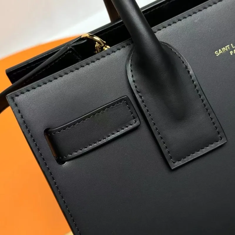 YSL Black Top Handle Bag 231 - Image 7