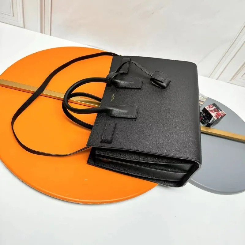 YSL Black Top Handle Bag 233 - Image 3