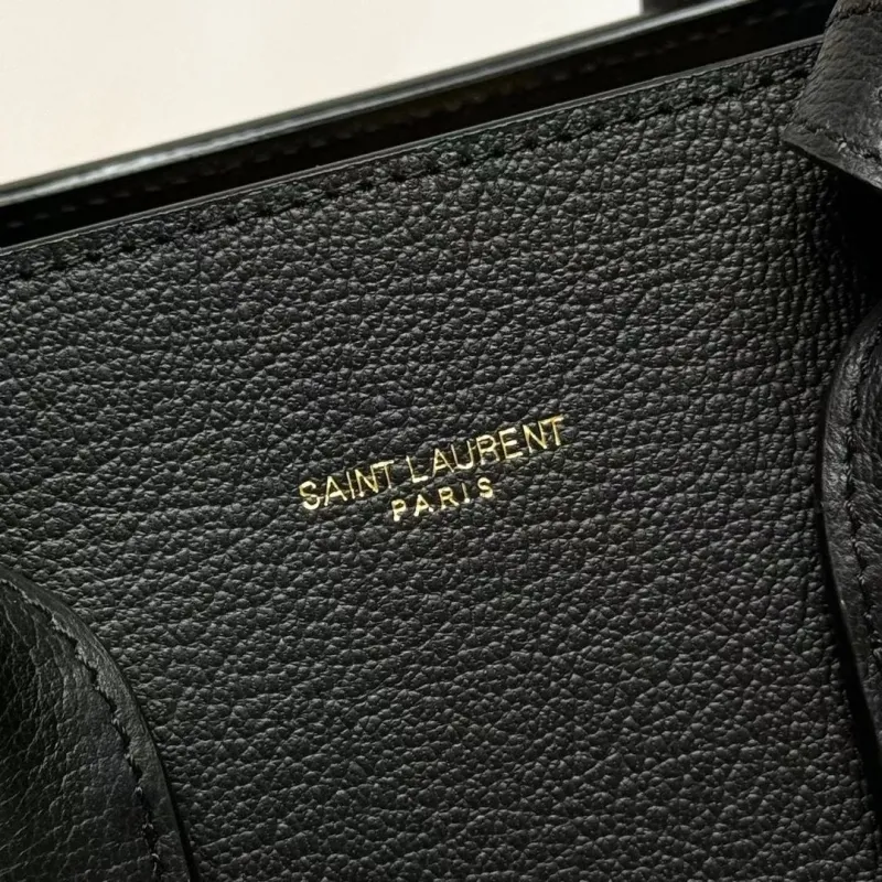 YSL Black Top Handle Bag 233 - Image 6