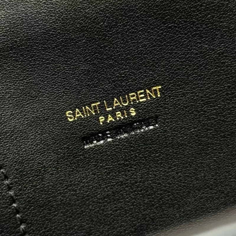 YSL Black Top Handle Bag 233 - Image 8