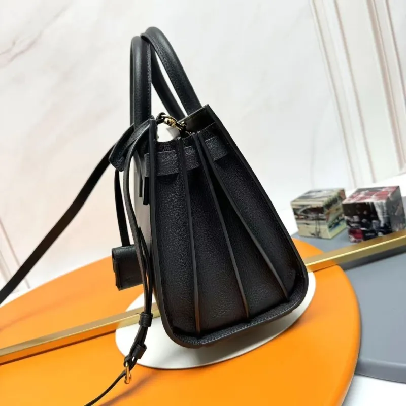 YSL Black Top Handle Bag 234 - Image 5