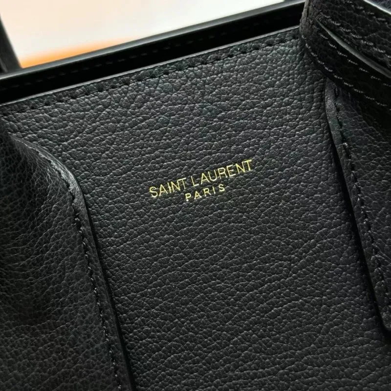 YSL Black Top Handle Bag 234 - Image 6