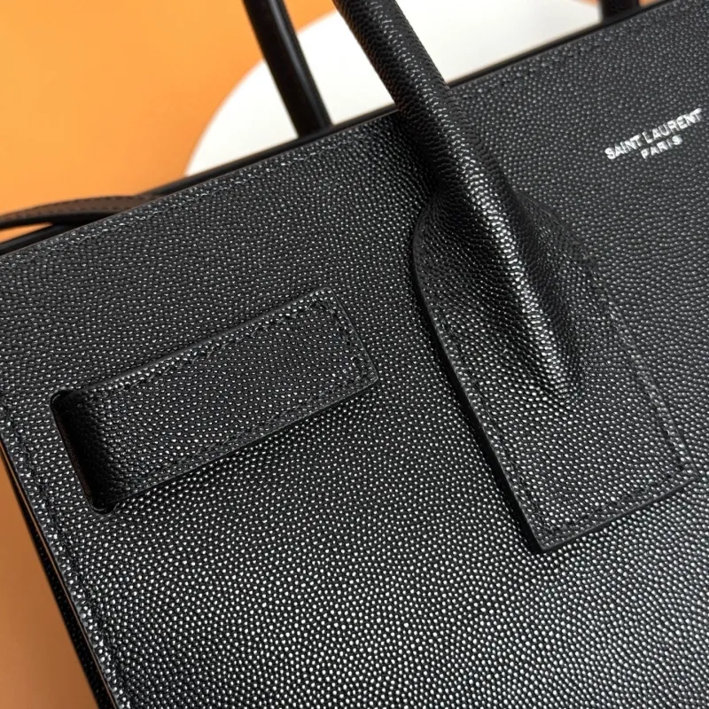 YSL Black Top Handle Bag 236 - Image 6