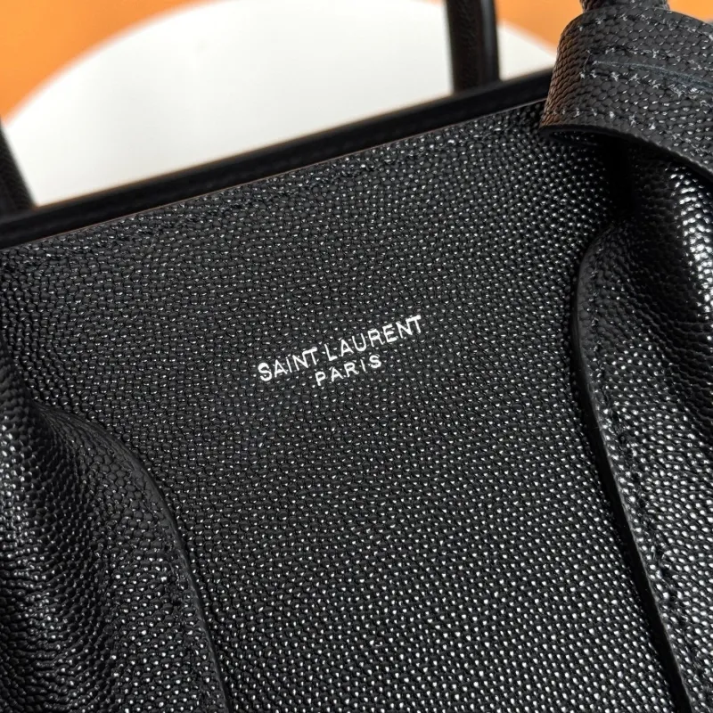 YSL Black Top Handle Bag 236 - Image 7