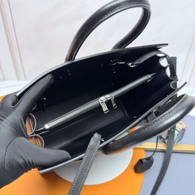 YSL Black Top Handle Bag 236 - Image 9