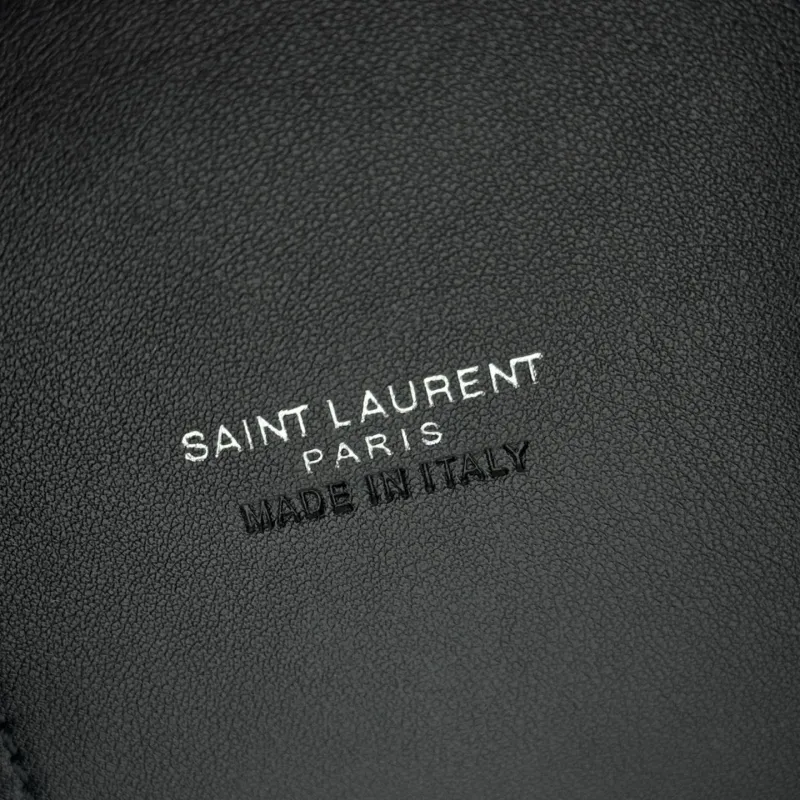 YSL Black Crocodile Embossed Top Handle Bag 239 - Image 8