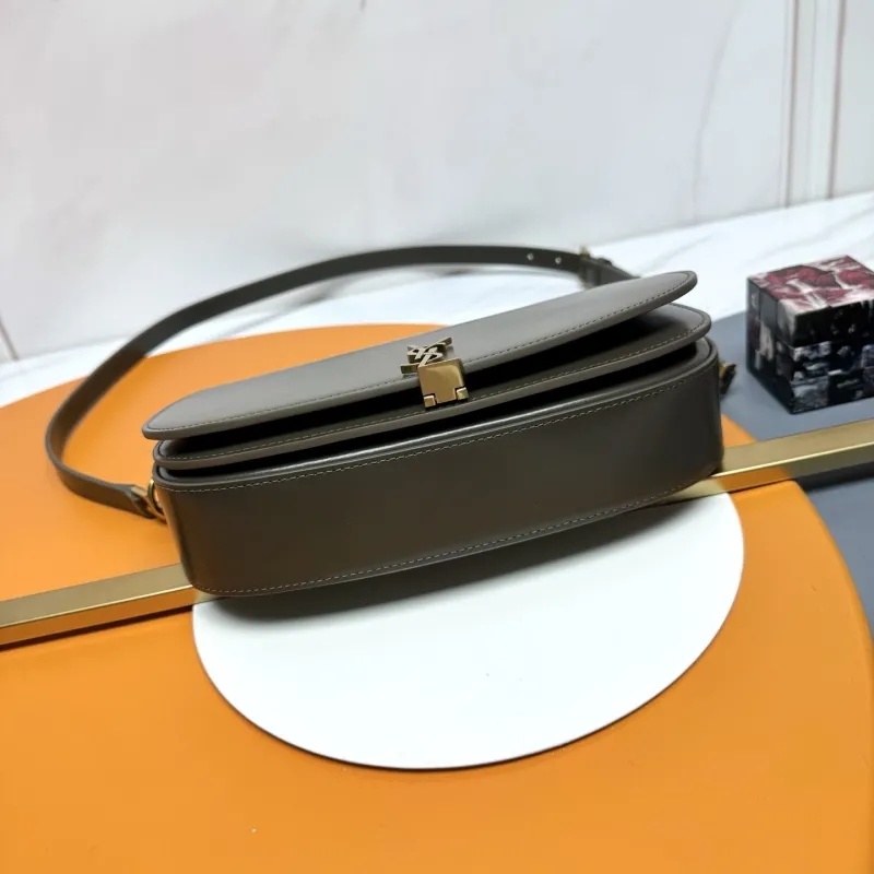 YSL Dark Olive Top Handle Bag 251 - Image 3