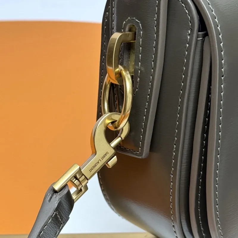 YSL Dark Olive Top Handle Bag 251 - Image 5