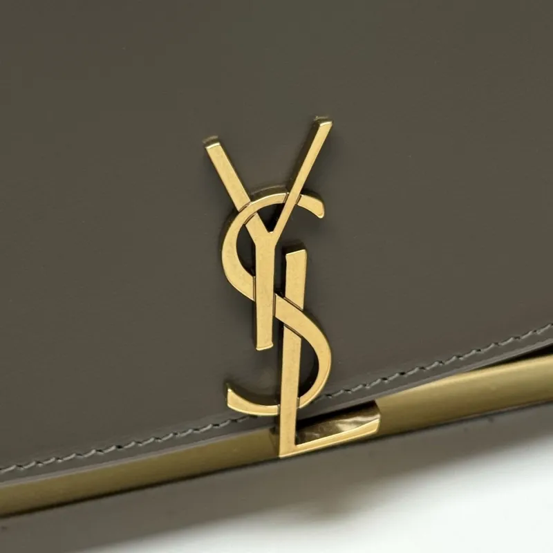 YSL Dark Olive Top Handle Bag 251 - Image 6