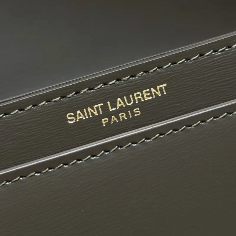YSL Dark Olive Top Handle Bag 251 - Image 7