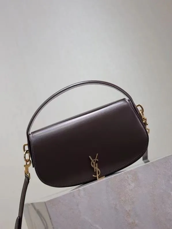 Alternative view of YSL Dark Brown Top Handle Bag 252