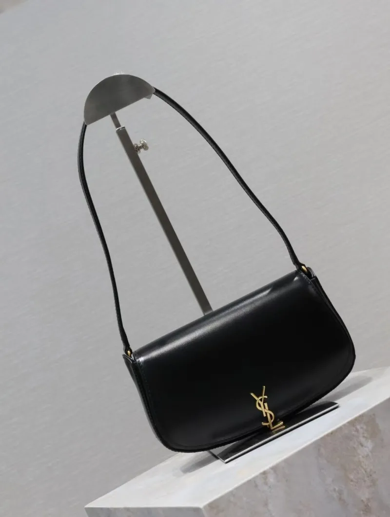 Alternative view of YSL Black Leather Top Handle Shoulder Bag 253