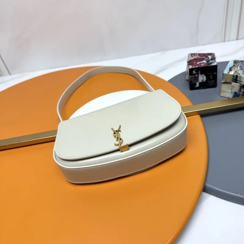 Alternative view of YSL 255 Cream Top Handle Shoulder Bag