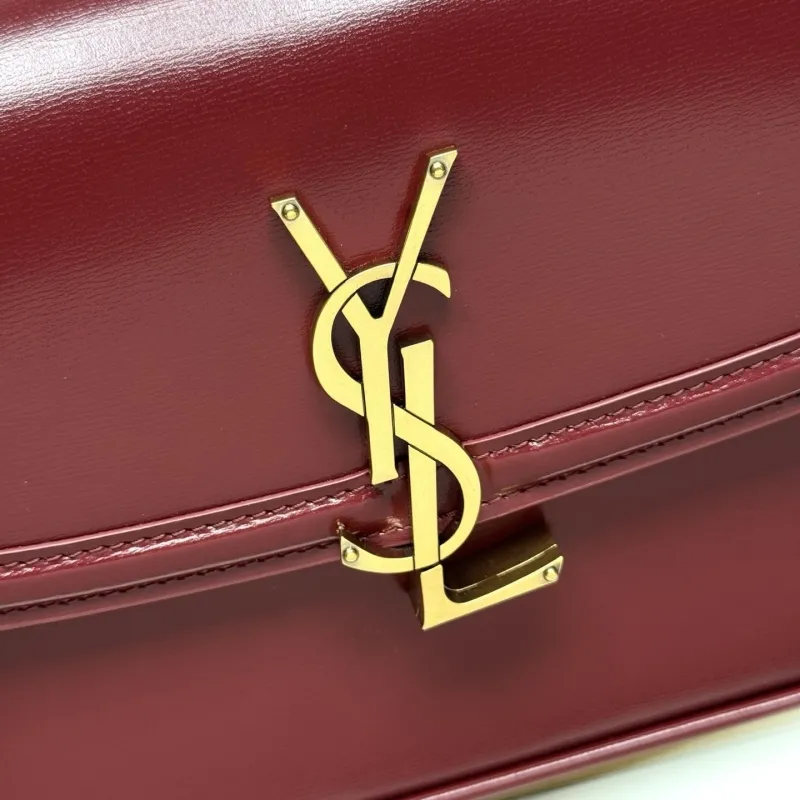 YSL Burgundy Top Handle Shoulder Bag Model 260 - Image 6